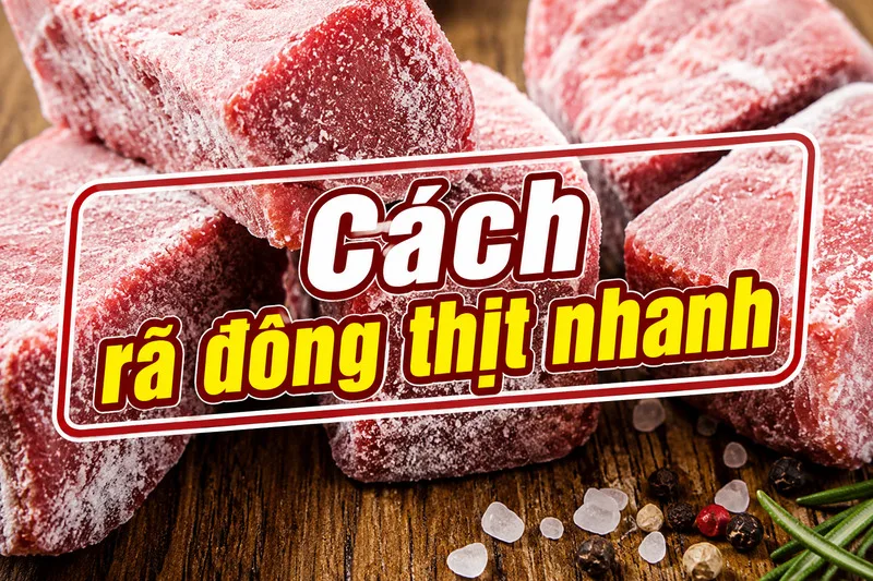 Ngăn mát, nước lạnh và lò vi sóng là ba phương pháp rã đông an toàn khi thực hiện đúng hướng dẫn.